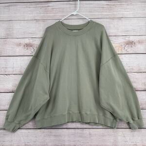 Elwood Crewneck Sweatshirt Mens XL Sage Green Terry Fleece